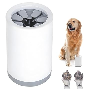 Paw Cleaner, Paw Cleaner for Dogs, Portable Dog Paw Cleaner, Removes Dirt & Dirt from Dog Paws, Soft Brushes