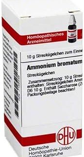 AMMONIUM BROMATUM D 6 Globul 10 g