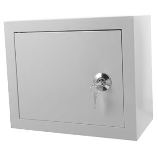 Operitacx Wetterfester Aluminium Sicherungskasten 30x25cm Spritzwassergeschützt Elektroverteiler Wandmontage Projektverteiler Außenbereich