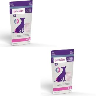 ecuphar proGlan Chews | Double Pack | 2 x 30 Pieces | Supplementary Feed for Dogs | To Improve Faecal Consistency and Support the Emptying Mechanism of the Glands