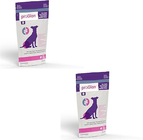 ecuphar proGlan Chews | Double Pack | 2 x 30 Pieces | Supplementary Feed for Dogs | To Improve Faecal Consistency and Support the Emptying Mechanism of the Glands