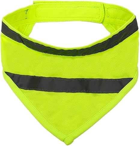 Reflective Dog Bandana, Triangle Dog Bandana, Bib, Adjustable Pet Scarf for Night Walks, Camping, Hunting, Travel