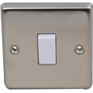 1 x 1G 2W 10A Round Edge White Switches Electric Switch Rays VX1020SSN