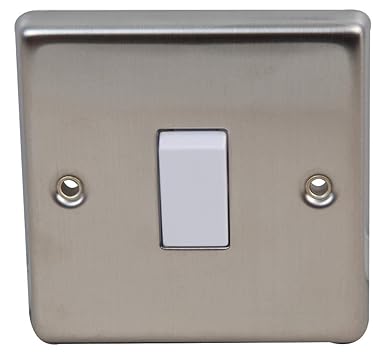 1 x 1G 2W 10A Round Edge White Switches Electric Switch Rays VX1020SSN