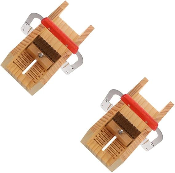 2 Sets Wooden Soap Cutter with Double Slot for Precise Cutting Ergonomic Handle Robust Wood Versatile for DIY Soap Making and Soap Block Cut