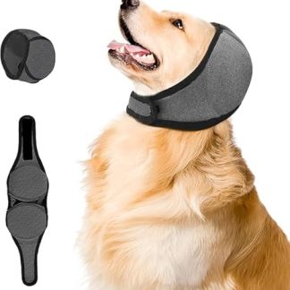 Dog Earmuffs with Noise Cancellation, L for Protection from Noise, Soothing, Adjustable Ear Protection for Dogs, for Small, Medium and Large Dog Breeds and Cats, Winter Care
