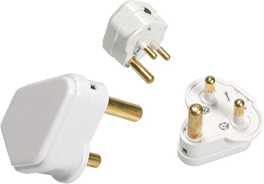 Knightsbridge Plug Britain with Round Pins A White 2