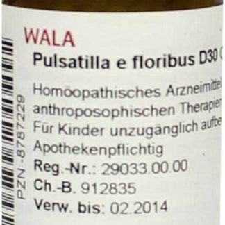 Pulsatilla E Floribus D 30 Globules 20 g
