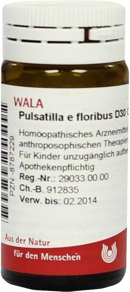 Pulsatilla E Floribus D 30 Globules 20 g