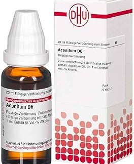 DHU Aconitum D6 Dilution, 20 ml Solution