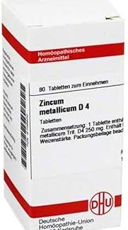 DHU Zincum Metallicum D4 Tablets, Pack of 80 Tablets