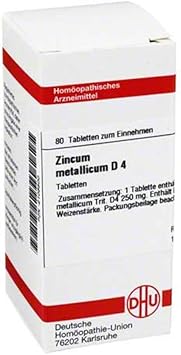 DHU Zincum Metallicum D4 Tablets, Pack of 80 Tablets