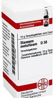 STANNUM METALLICUM D 30 Globules 10 g