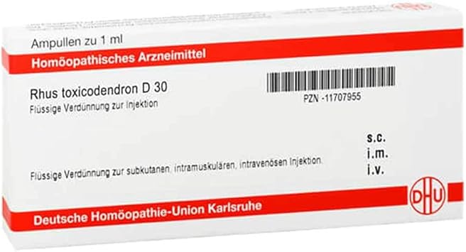RHUS Toxicodendron D 30 Ampoules 8 x 1 ml