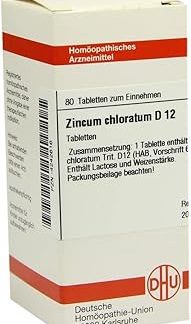 Zincum Chloratum D 12 Tablets Pack of 80