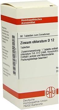 Zincum Chloratum D 12 Tablets Pack of 80