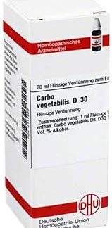 DHU Carbo Vegetabilis D30 Dilution, 20 ml Solution