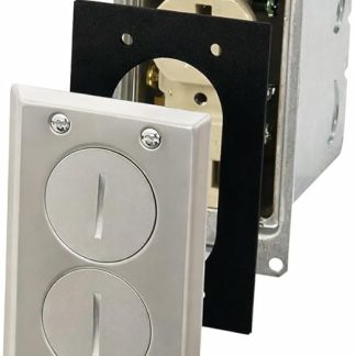 Hubbell-Raco 6500NI 15 Amp 125V Complete Duplex Floor Electrical Box, Nickel by HubbellRaco