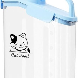 ZoeQide Cat Food Storage 2.8L Pet Food Container Airtight Dog Food Storage Container Waterproof Dry Food Storage for Cats Pet Food Storage Container Cat Food Box Blue