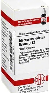 Mercurius Iodatus Flavus D 12 Globules 10 g