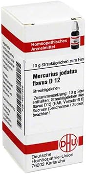 Mercurius Iodatus Flavus D 12 Globules 10 g