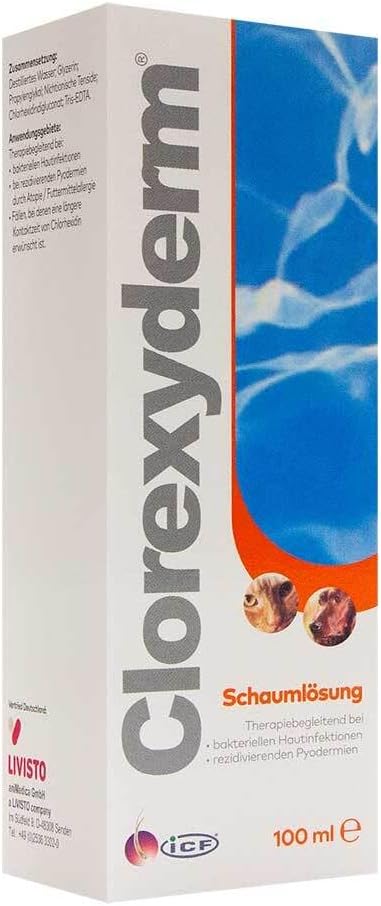 iCF Clorexyderm Foam Solution for Dogs and Cats - Spray Bottle - 100 ml