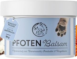 Annimally Paw Balm Dog 50 g - Paw Protection Dog and Paw Balm Cat with Beeswax, Shea Butter & Calendula Oil - Paw Ointment for Paw Care Dog in Winter and Summer - Dog Care