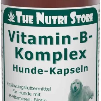 Vitamin B Complex Dog Capsules, Pack of 120, Supplementary Feed for Dogs with B Vitamins, Biotin and Choline