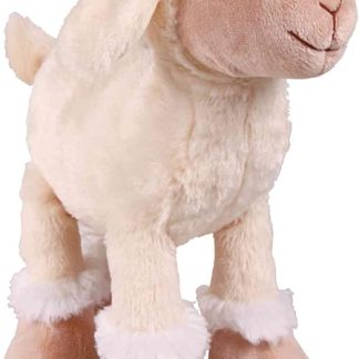 Trixie Soft White Squeaky Sheep Toy Dog