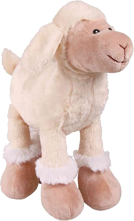 Trixie Soft White Squeaky Sheep Toy Dog