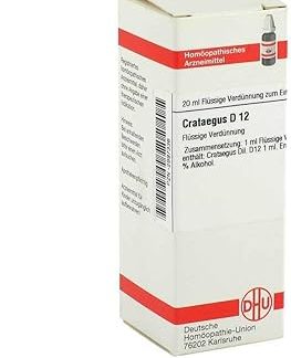 DHU Crataegus D12 Dilution, 20 ml Solution