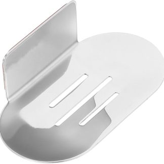 No Drilling Stainless Steel Dish Holder Wall Mount Install Dry and Clean