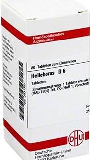 Helleborus D6 DHU Tablets, Pack of 80 Tablets