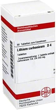 DHU Lithium Carbonicum D4 Tablets, Pack of 80 Tablets
