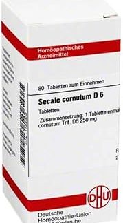 DHU Secale Cornutum D6 Tablets, Pack of 80 Tablets