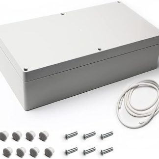 Heyiarbeit 1 x White ABS Plastic Dustproof Junction Box 365 x 195 x 105mm