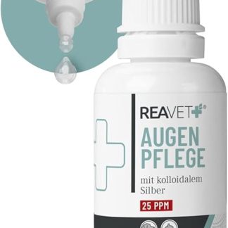 ReaVET Special Eye Drops for Dogs and Cats, 20 ml, for Irritated Eyes and Tear Spots, Eye Care with Colloidal Silver
