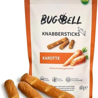 BugBell Soft Nibble Sticks for Dogs 60 g, Dog Treats, Vegetable Dog Snack, Dog Treats, Chew Bar Suitable for Allergy Sufferers, No Sugar and Cereals