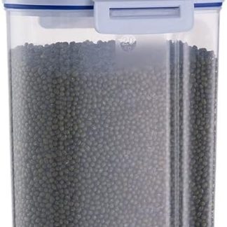 PIQIUQIU 2 L Storage Containers, Pet Food Container, Airtight Food Storage Container with Lid + Measuring Cup
