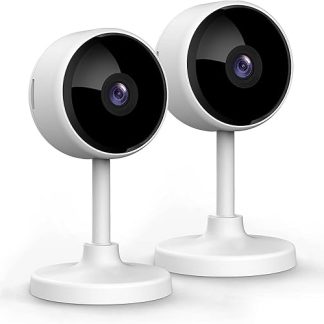 litokam Little Elf Surveillance Camera, Baby Monitor with Camera with Motion Detection, Night Vision, Two-Way Audio, Indoor Camera Surveillance for Dogs, Pet Camera with App Compatible Alexa