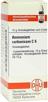 AMMONIUM CARBONICUM C 6 Glob 10 g