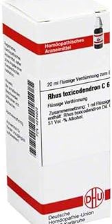 DHU Rhus Toxicodendron C6 Dilution, 20 ml Solution