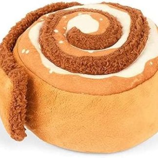 P.L.A.Y. Cute Plush Dog Toy - Cafe Food Theme Durable Squeaky Toy Ideal for Puppies and Small, Medium and Large Dog Breeds - Machine Washable, Recycled