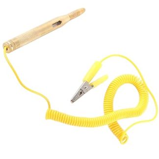 Car Circuit Tester Bulb Car Vehicle Circuit Tester DC 6V 12V 24V Bulb Voltage Test Pen Pencil Yellow