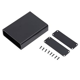 Connector housing, aluminium electric box signal shielding. Small size. Integrated wide insert with built-in grooves for DIY enthusiasts