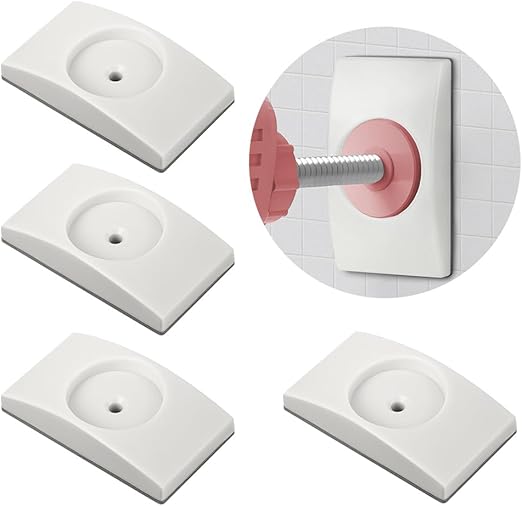 AOMIG Elephant Feet Wall Protection Pads, Pack of 4 Rectangular Protective Pads for Stair Gates and Door Safety Gates, No Drilling, Clamping, Wall & Door Protection for Door Gates and Stair Safety