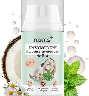 noms+ Enzymodent Enzymatic Dog Toothpaste with Natural Care and Prevention Formula Against Bad Breath and Tartar in Dogs