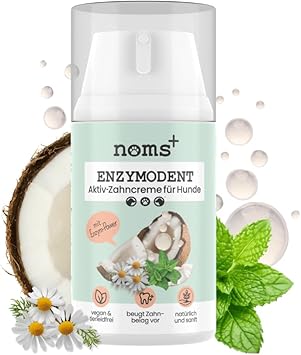 noms+ Enzymodent Enzymatic Dog Toothpaste with Natural Care and Prevention Formula Against Bad Breath and Tartar in Dogs