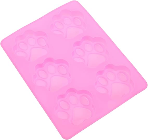 Healvian Cat Paw Print Mould Made of Silicone Cavities for Soap Making DIY Projects Baking Moulds for Chocolate and Sweets Non-Stick Mould for Crafts