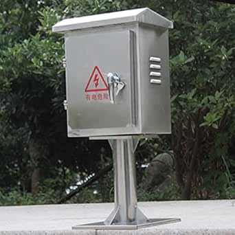 Summer Rainy Days Stainless Steel Power Distribution Box, Metal Junction Box, Project Box, Solar PV Combination Box, Cable Box for Outdoor Use, Waterproof IP65, Silver
